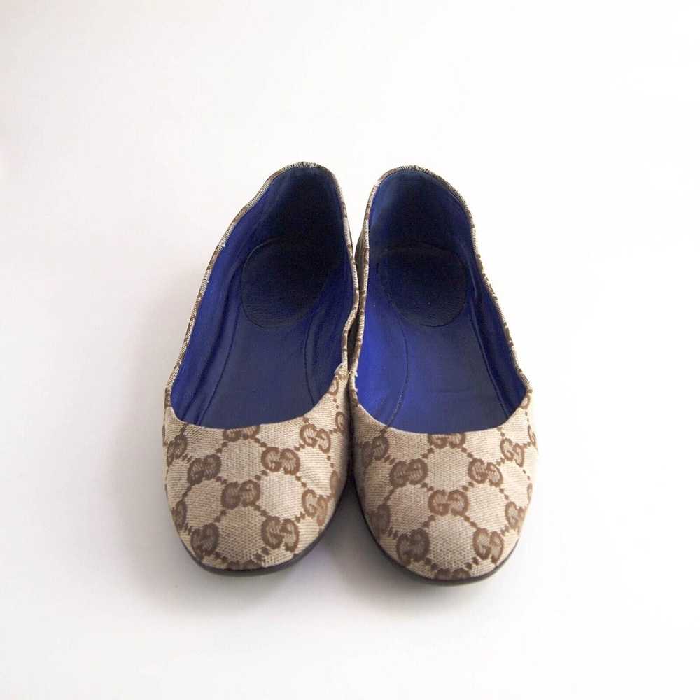 Gucci Gucci Ballet Flats Brown Supreme GG Canvas … - image 3