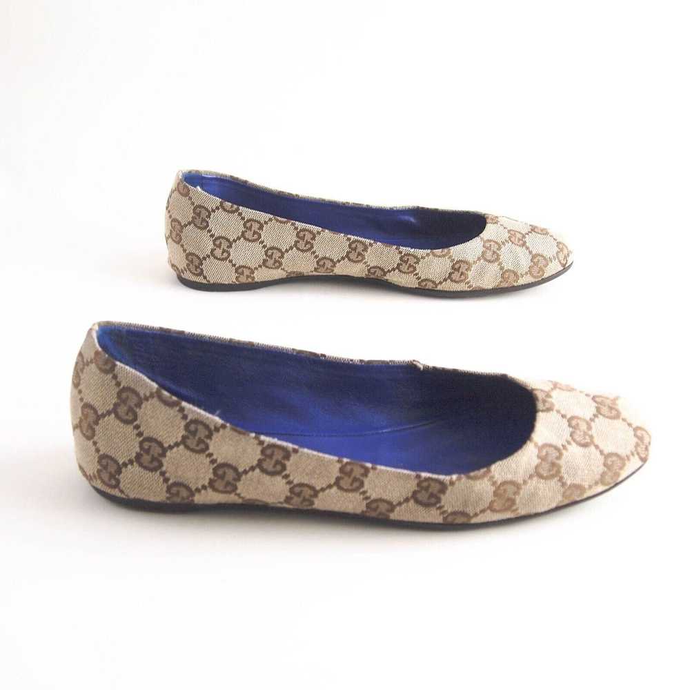 Gucci Gucci Ballet Flats Brown Supreme GG Canvas … - image 5