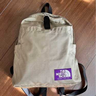 North Face Backpack Purple Label Beige