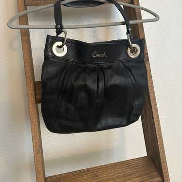 Coach Ashley black leather purse bag - image 1