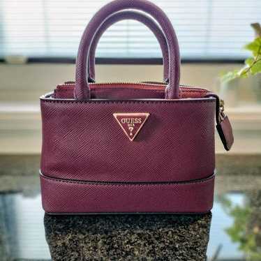 GUESS Wine Red Shoulder Bag - Small Size