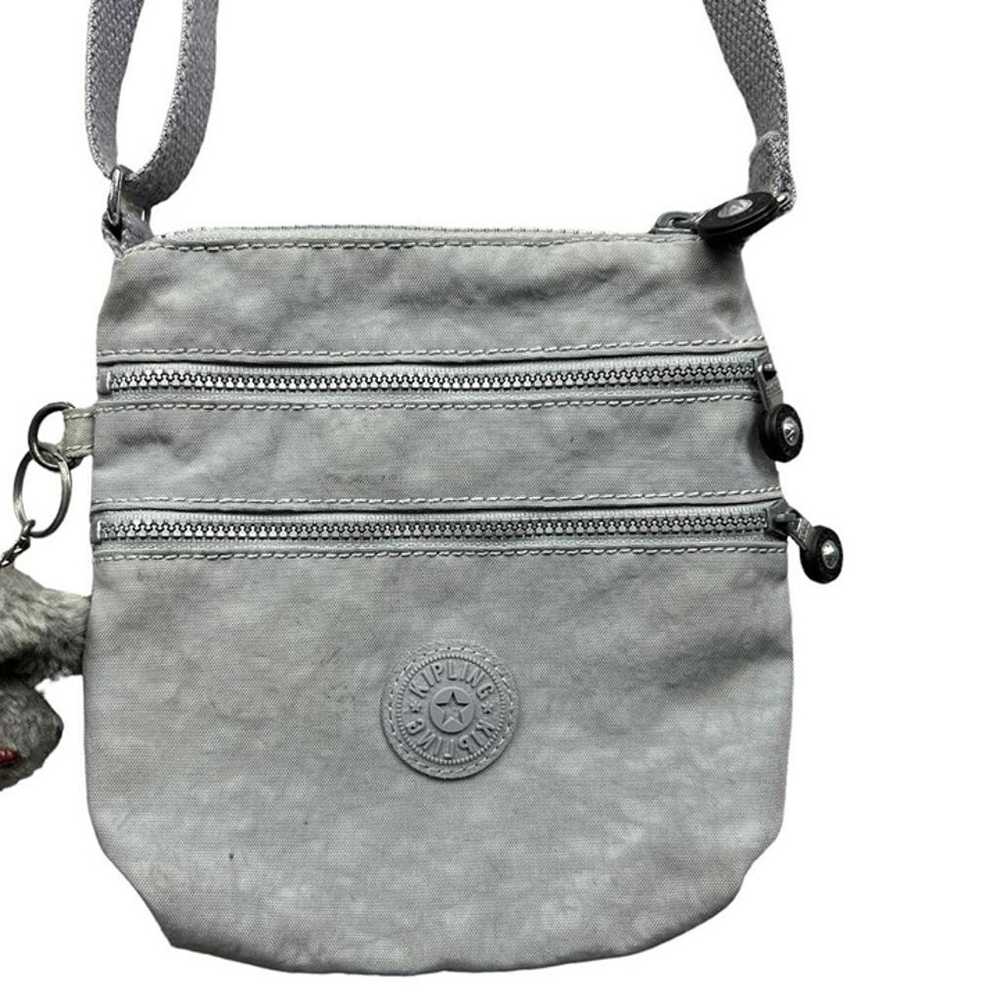 Vintage y2k Kipling crossbody grey bag. Comes wit… - image 3