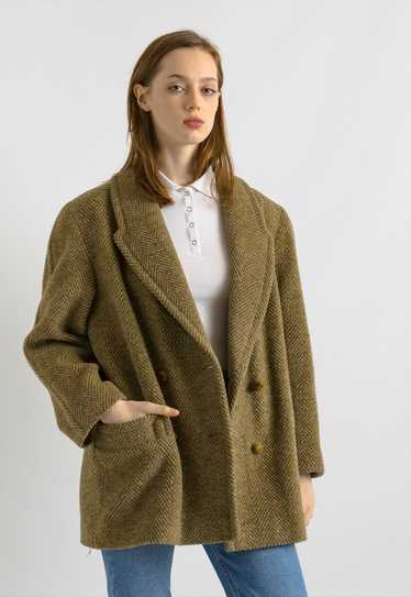 Woman Alpaca with Wool Women Vintage Coat 7051 - image 1