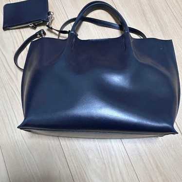 GIANNI CHIARINI Navy Leather Bag - image 1