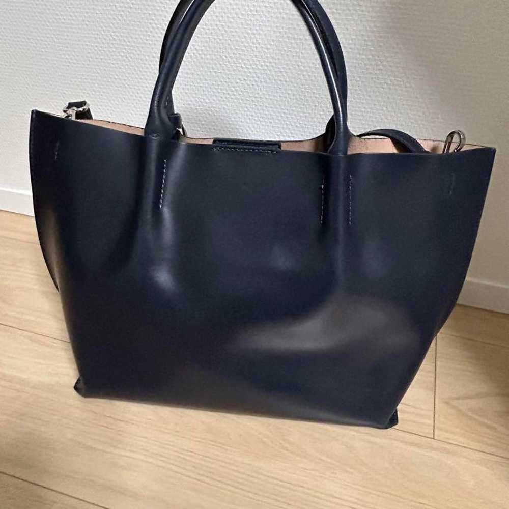 GIANNI CHIARINI Navy Leather Bag - image 2