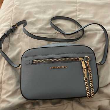 Blue Micheal kors cross bag