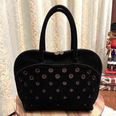 FEILER Handbag Black Polka Dots ✨Beautiful Condit… - image 1