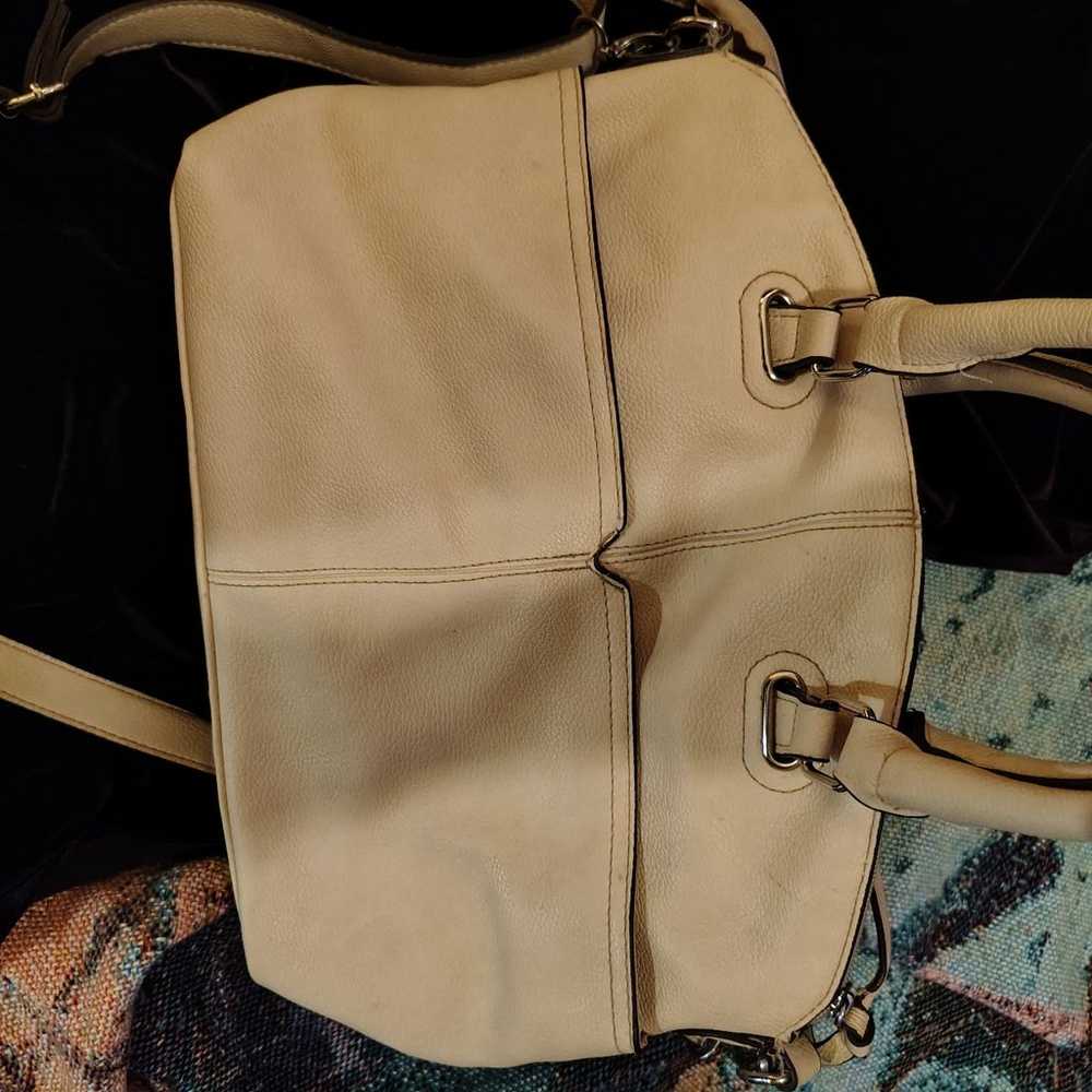 Vintage bueno cream handbag - image 4