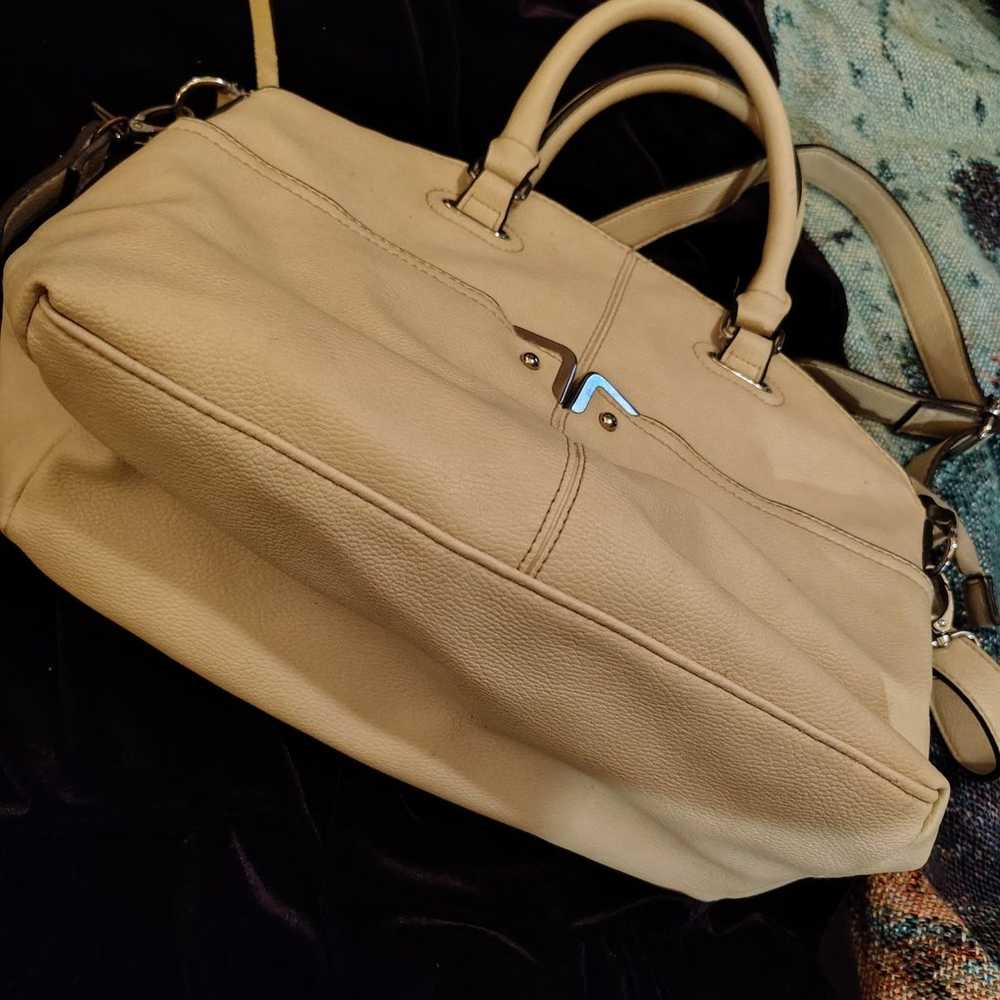 Vintage bueno cream handbag - image 5