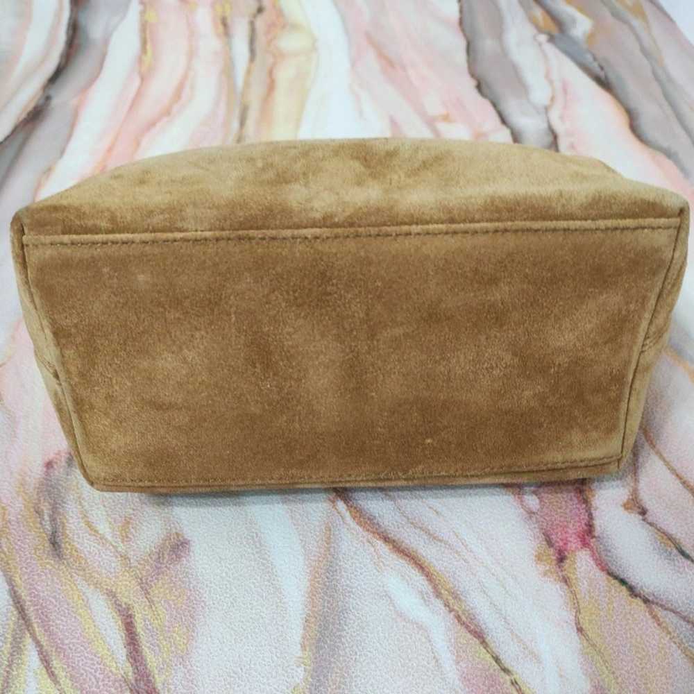 Coach Suede Small Cosmetic Bag Pouch Camel Tan - image 6