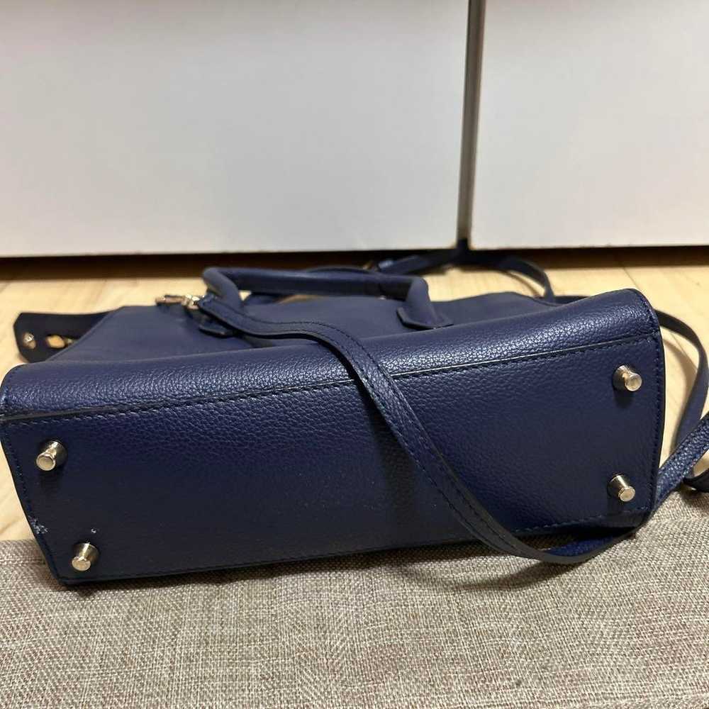 FURLA Navy Leather Shoulder Bag - image 3