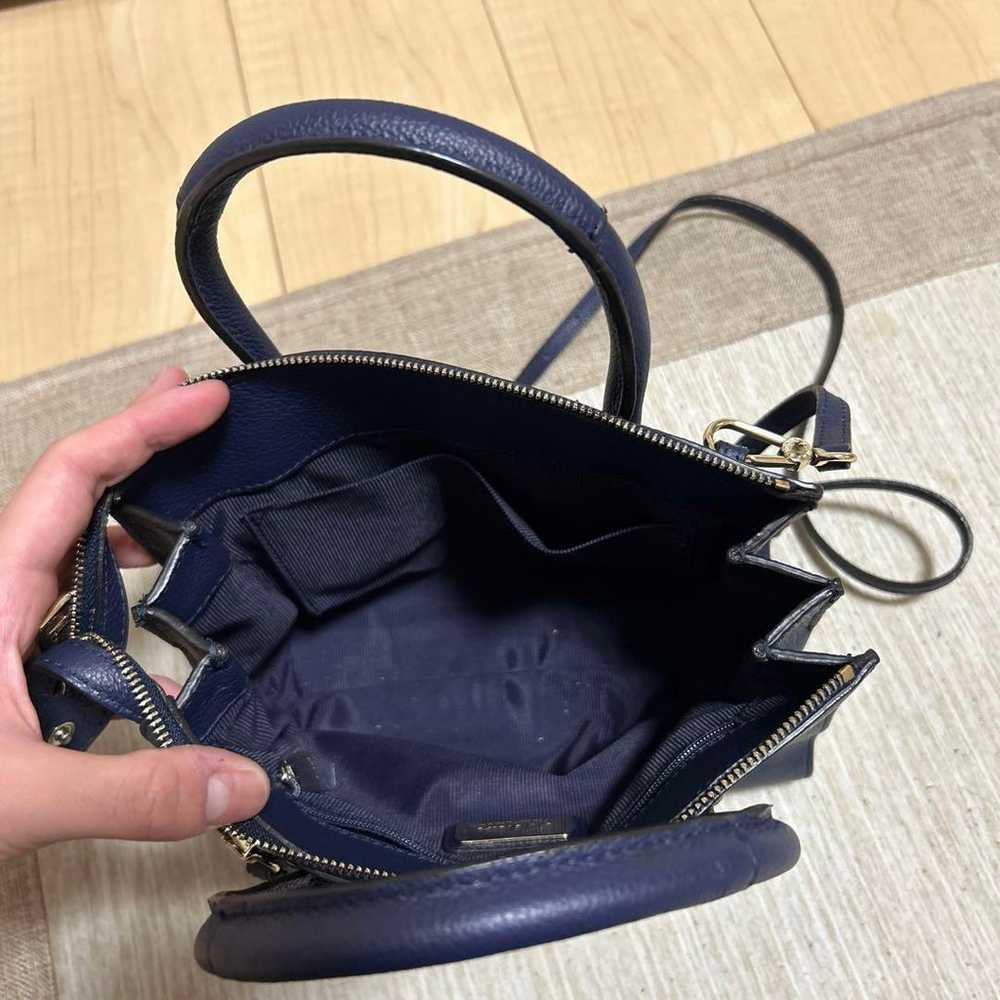 FURLA Navy Leather Shoulder Bag - image 4