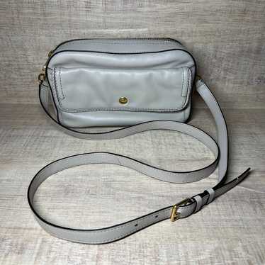 Cole Haan Small Gray Leather Crossbody Bag EUC Ca… - image 1