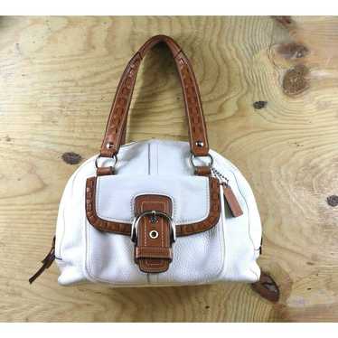 Coach Handbags Womens White Leather Soho Courtney… - image 1