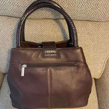 Stone Mountain Brown Leather Vintage Tote purse