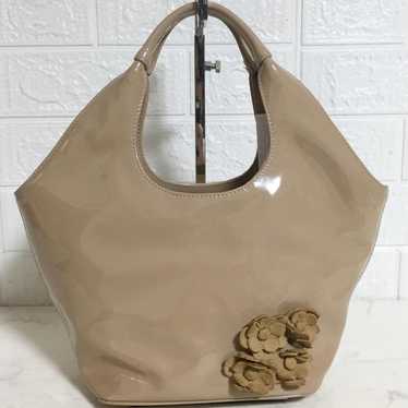 No. 29181 Kitamura Enamel Leather Hand Tote Bag