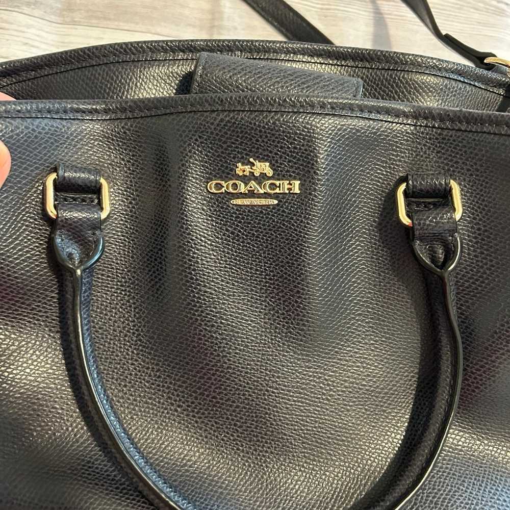 Coach -Leather Small Margot Carryall Satchel Purs… - image 7