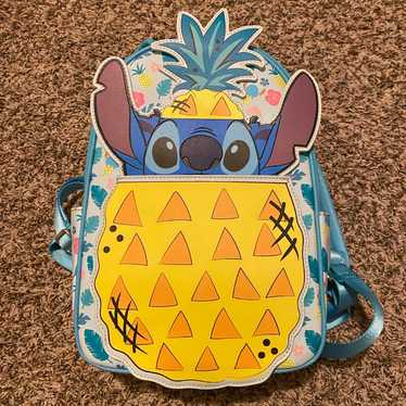 Disney Loungefly Stitch Peekaboo Pineapple Backpa… - image 1