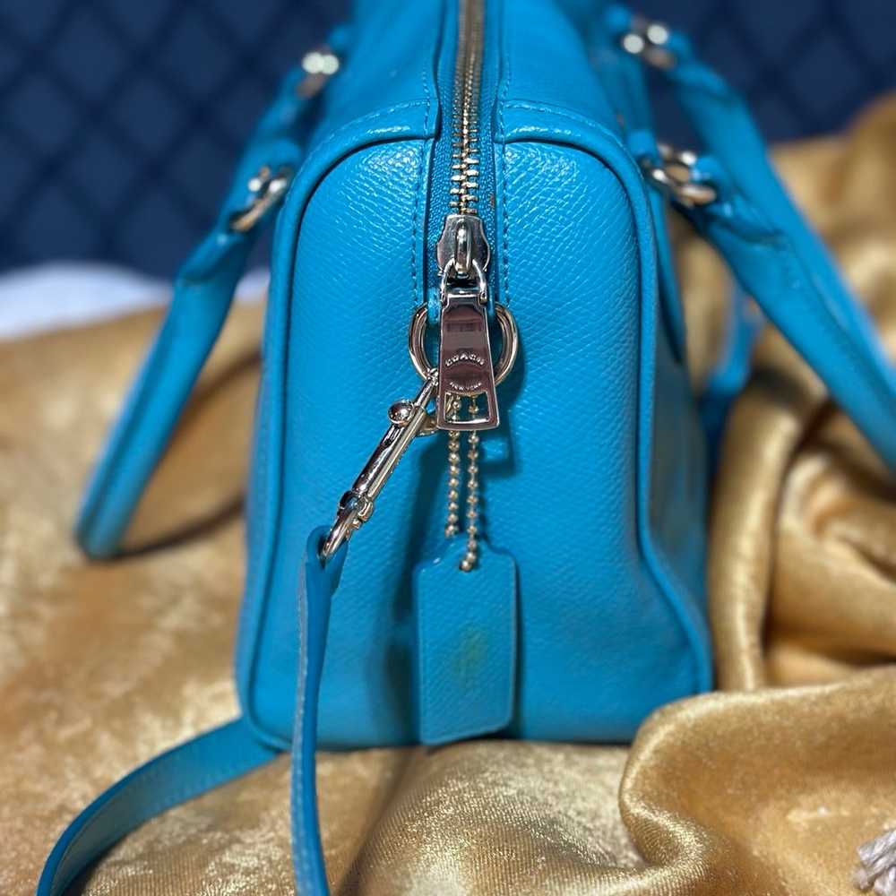 BEAUTIFUL! Coach Mini Bennett Vibrant Blue Satche… - image 3