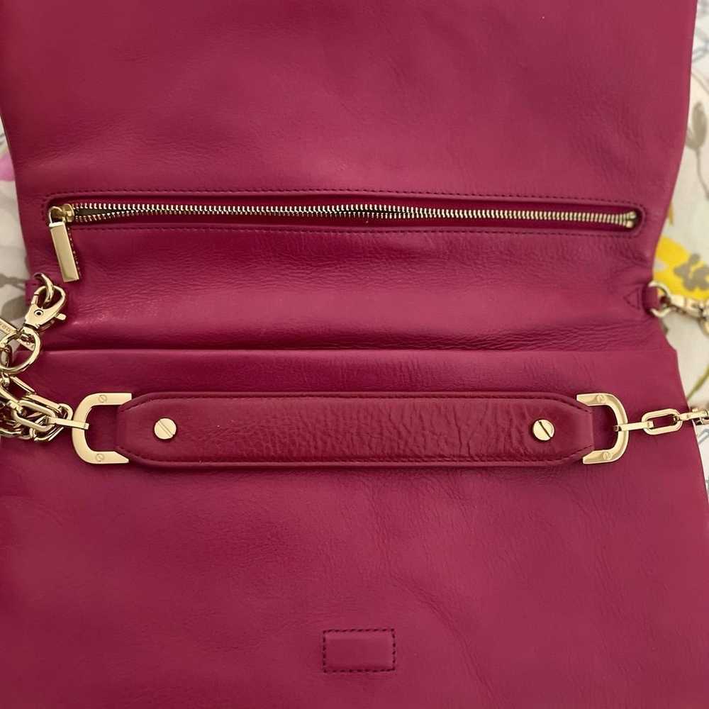 TORY BURCH MAGENTA TEXTURE LEATHER - image 2