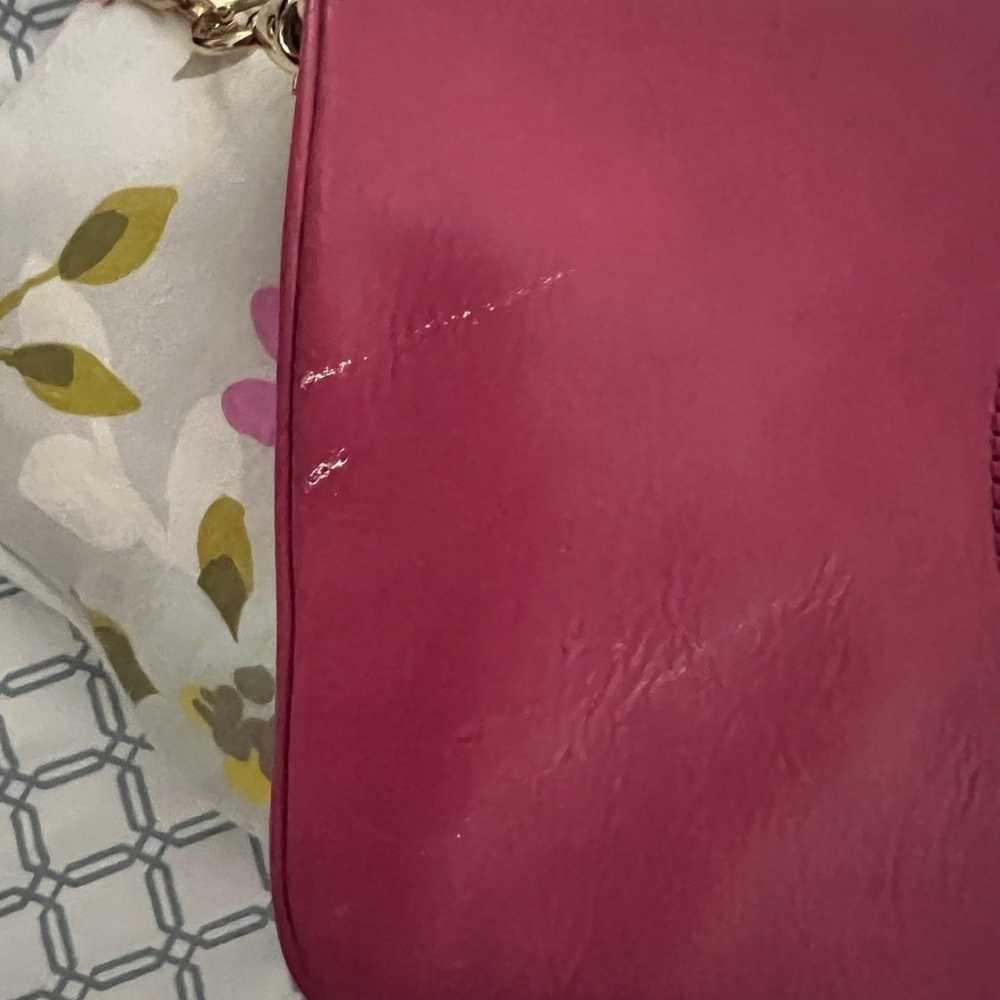 TORY BURCH MAGENTA TEXTURE LEATHER - image 6