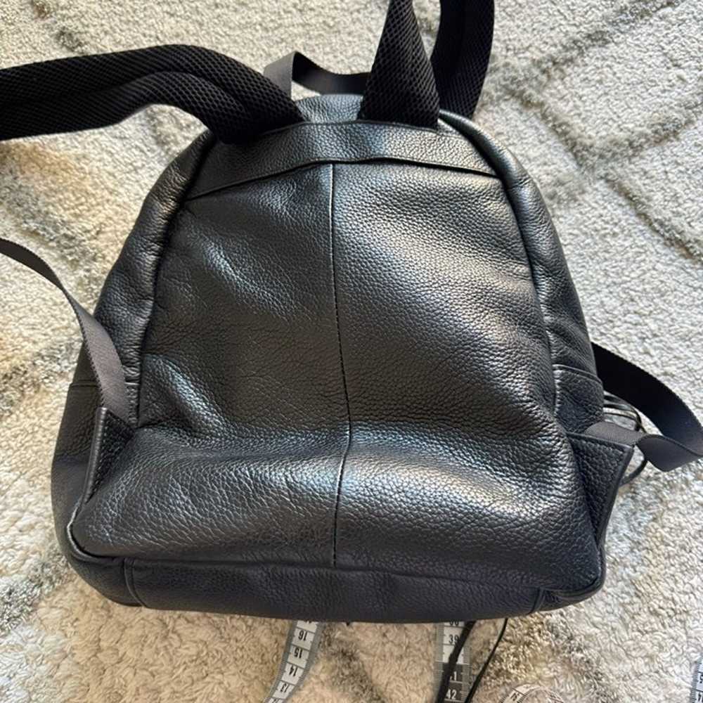 Rebecca Minkoff black leather backpack diaper bag… - image 9