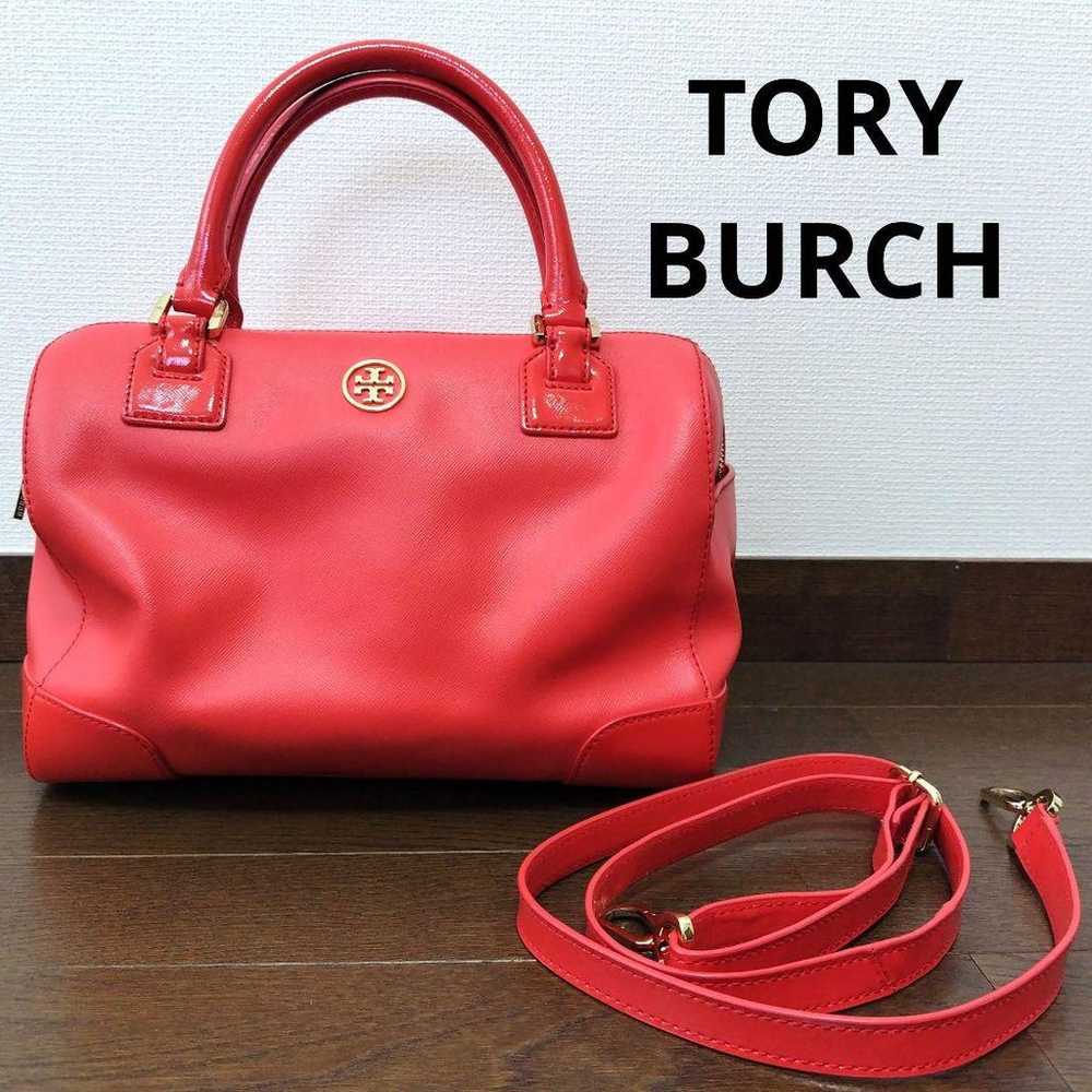 TORY BURCH Mini Boston Bag Red Handbag - image 1