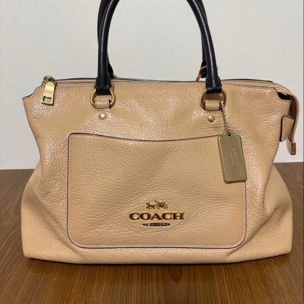 COACH Coach Bag Shoulder Bag D1881 Beige - image 1