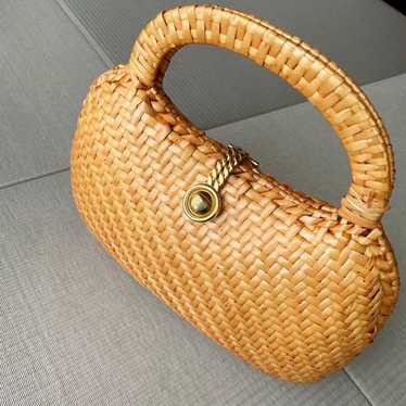 Precious Natural Rattan Basket Bag Rattan