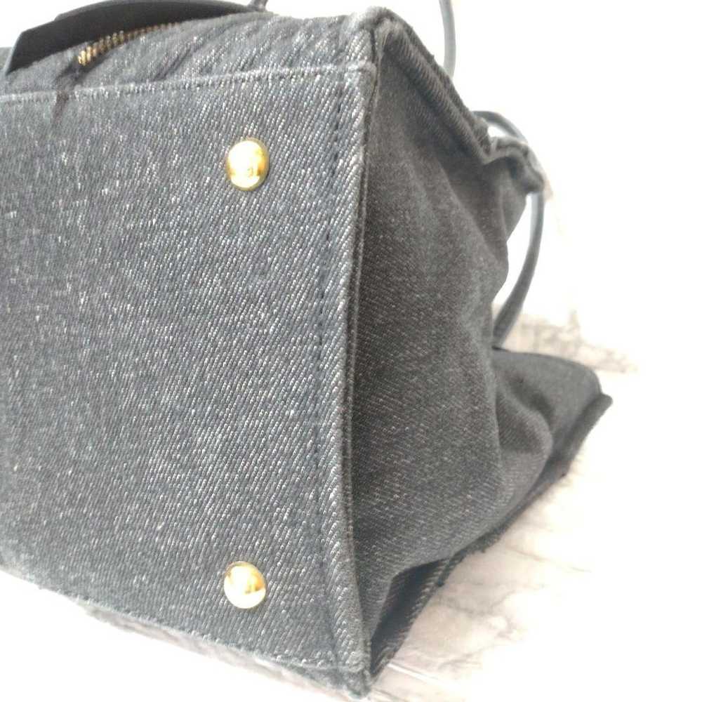 LIBERO ITALY Denim Made in Italy Shoulder Bag wit… - image 6