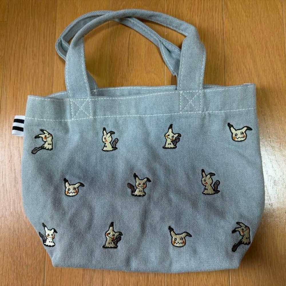 Pokémon Mimikyu Denim Tote Bag Used Pokémon Pocke… - image 1