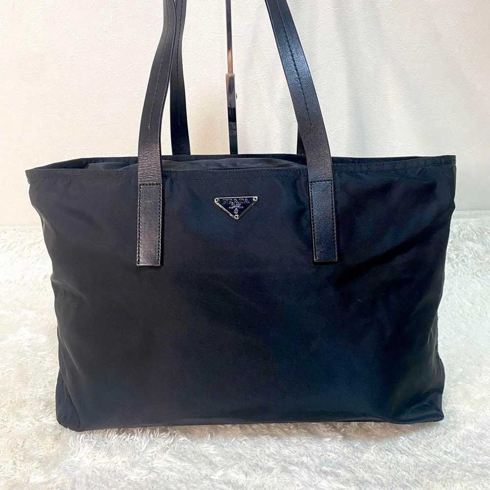 [Unused Grade] PRADA Handbag Nylon Black Boston B… - image 2