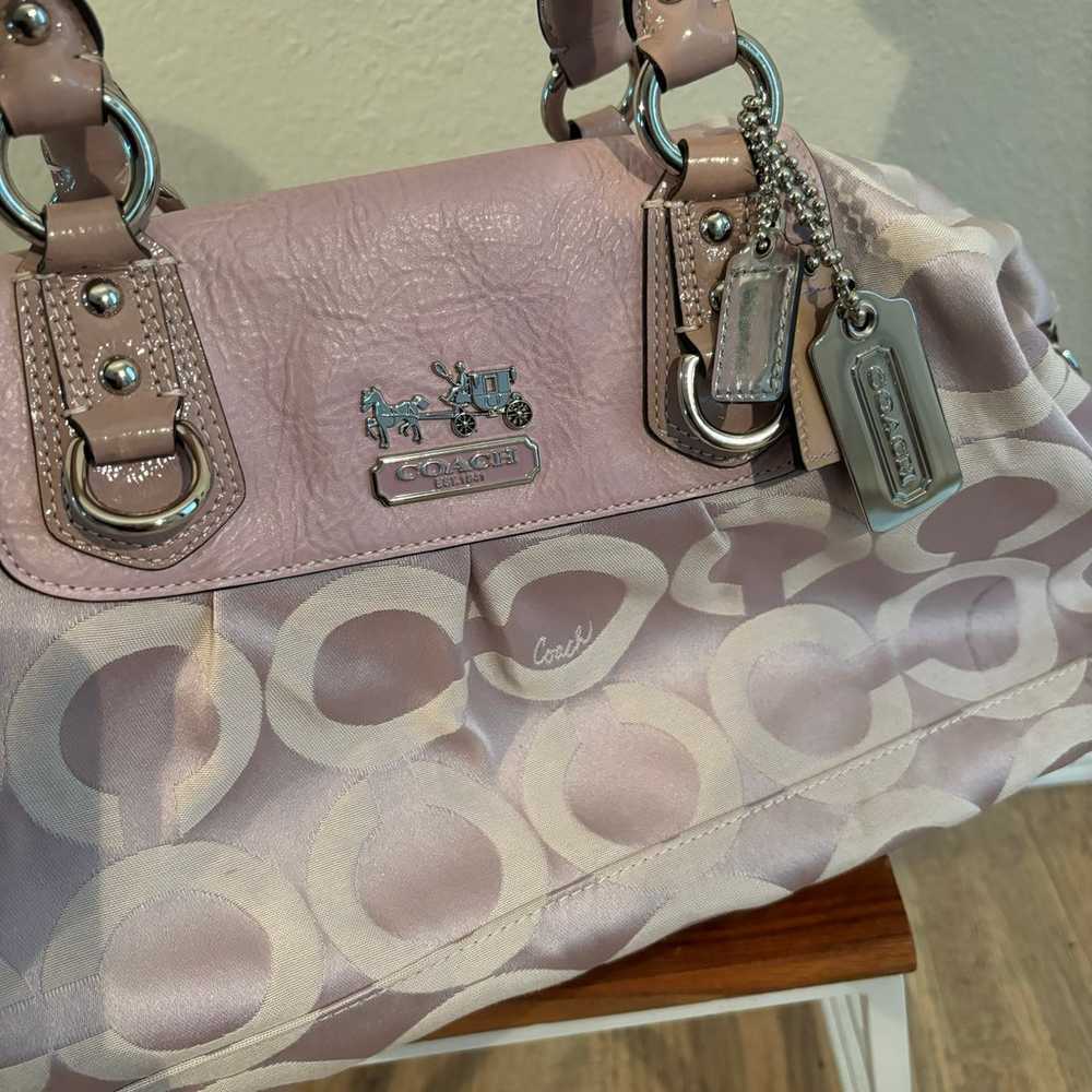 Vintage y2k Coach Pink Madison Sabrina Satchel Ba… - image 11