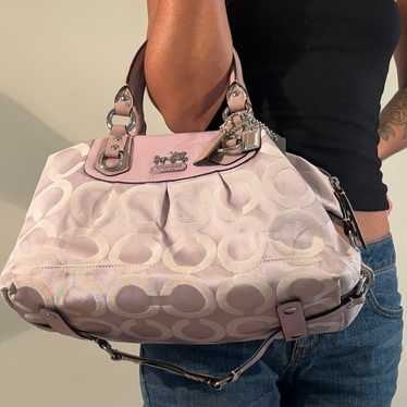 Vintage y2k Coach Pink Madison Sabrina Satchel Ba… - image 1