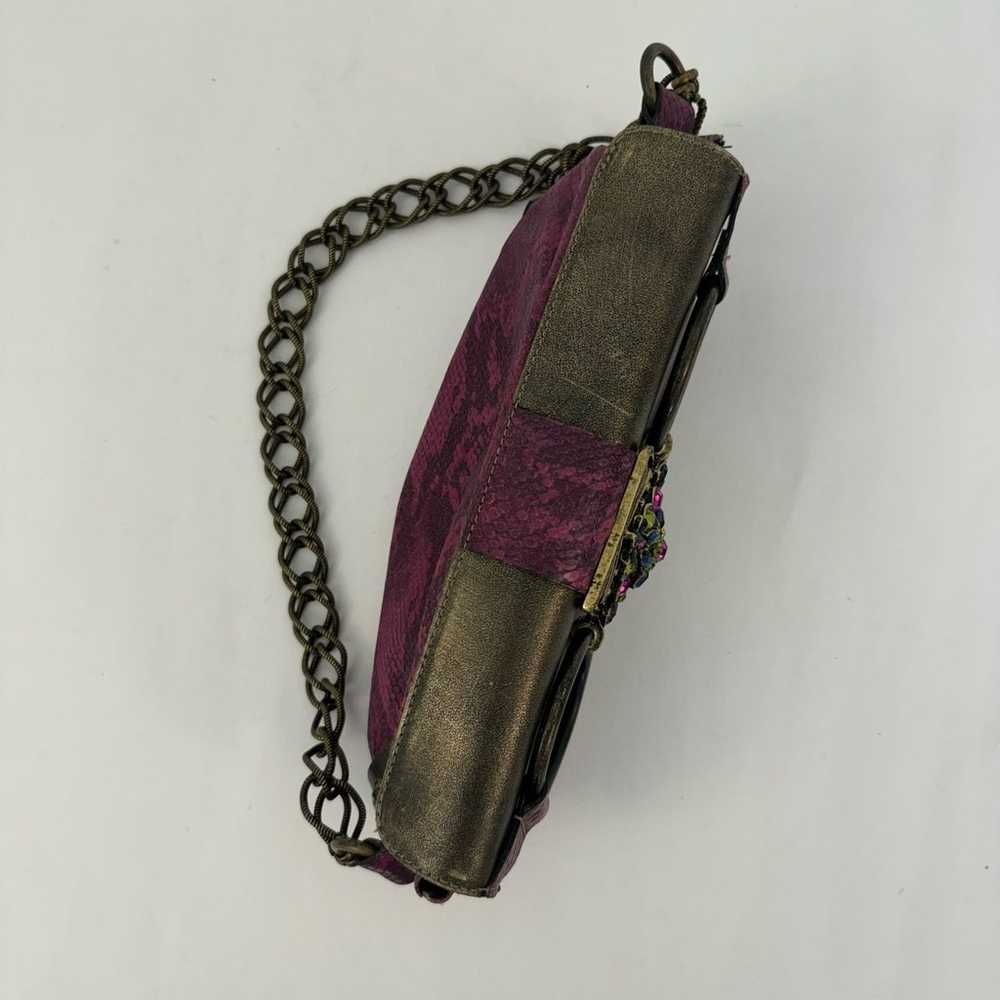 Leatherock Rare Vintage Baguette Shoulder Bag Emb… - image 5