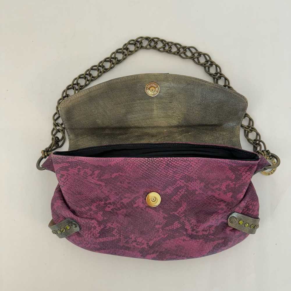 Leatherock Rare Vintage Baguette Shoulder Bag Emb… - image 9