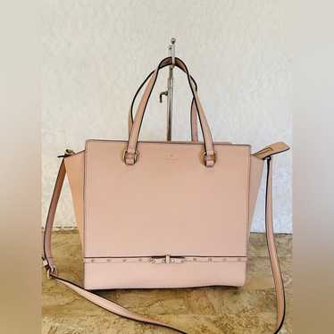 KATE SPADE pink saffiano tote shoulder bag tote - image 1