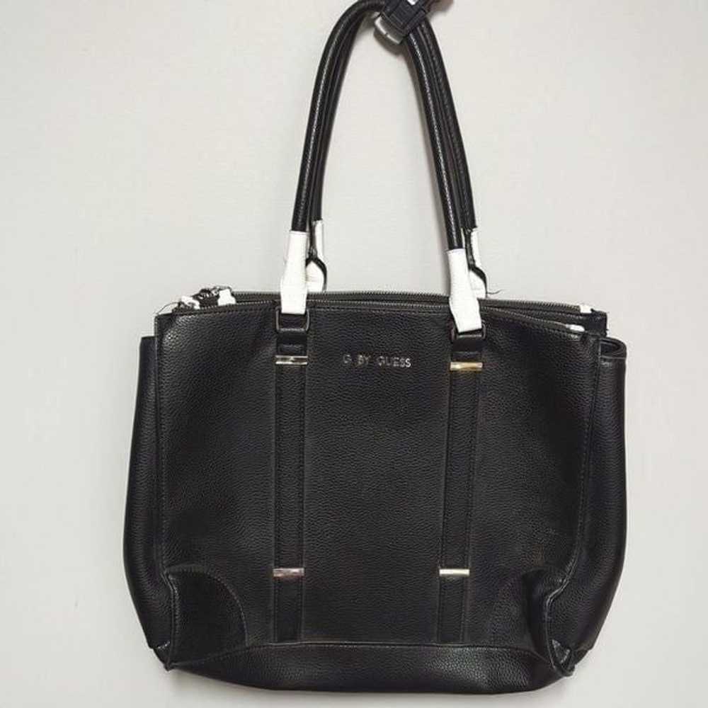 Guess Black and White Satchel - image 1