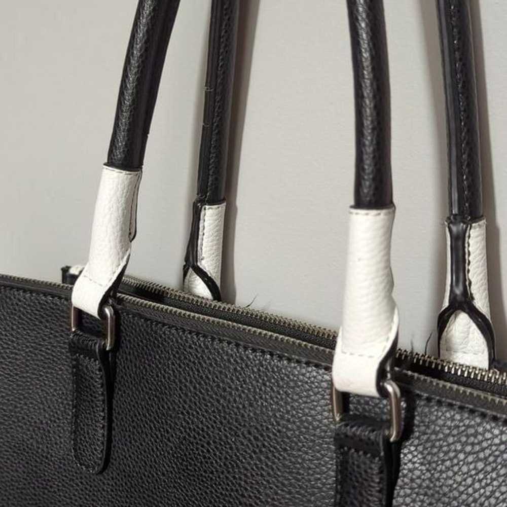 Guess Black and White Satchel - image 4