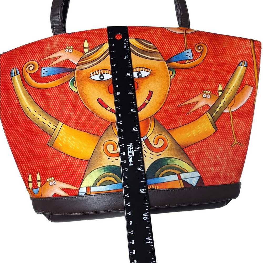 Pineda Covalin Tote Mexico 100% Silk Shoulder Bag… - image 6