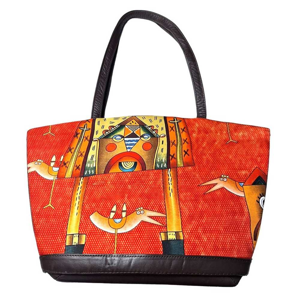 Pineda Covalin Tote Mexico 100% Silk Shoulder Bag… - image 7