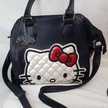 Hello top Kitty Black Grey and Red clutch/purse