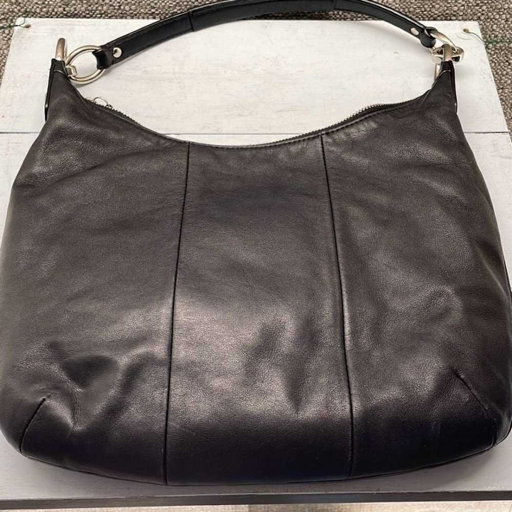 Coach Shoulder Bag Large Black Kristin Leather Ni… - image 5