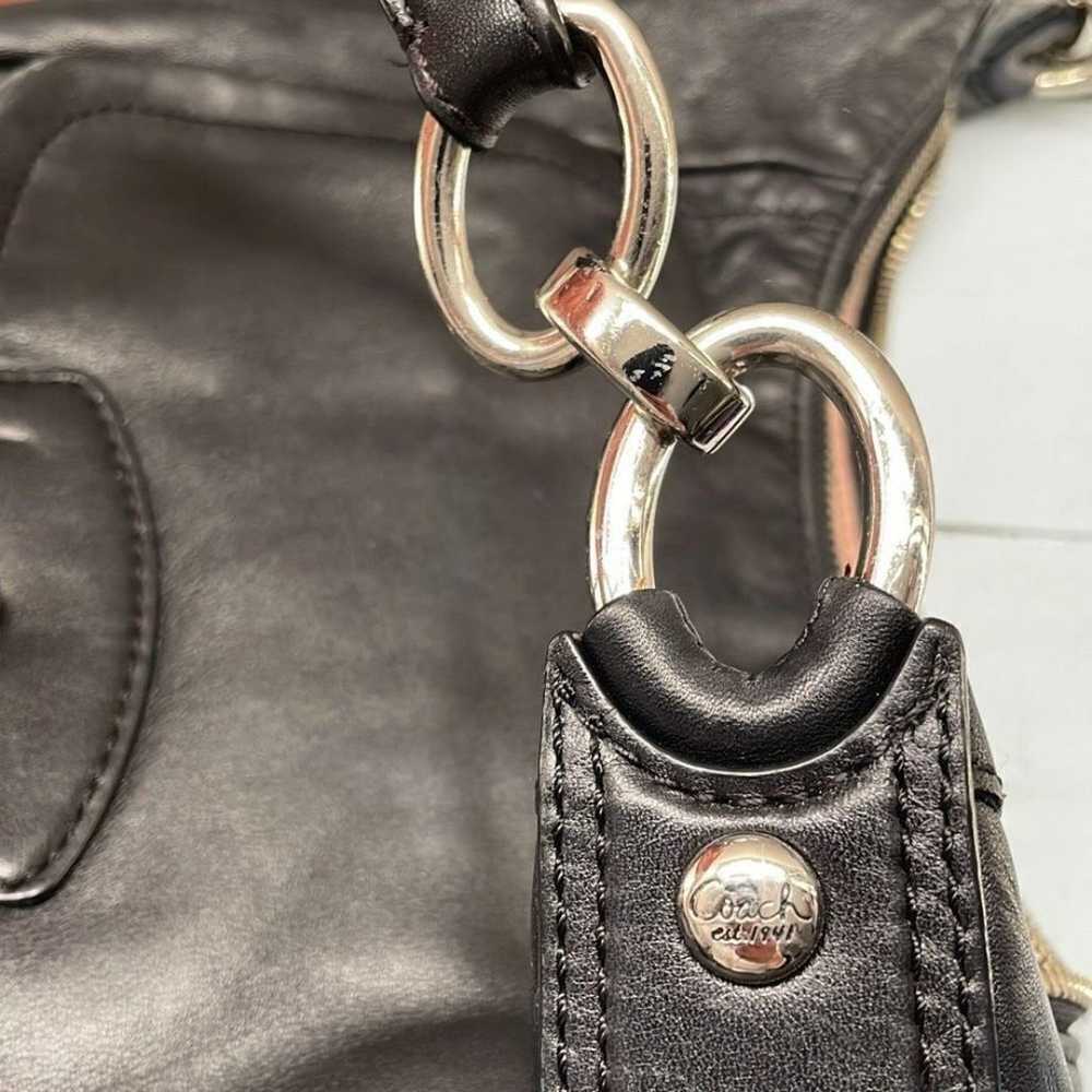 Coach Shoulder Bag Large Black Kristin Leather Ni… - image 6