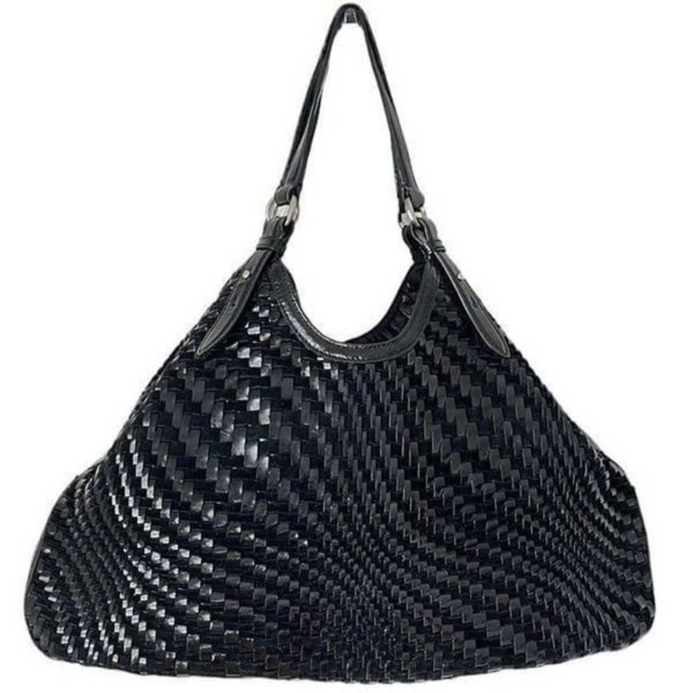 Cole Haan Genevieve Large Triangle Tote Bag Black… - image 10