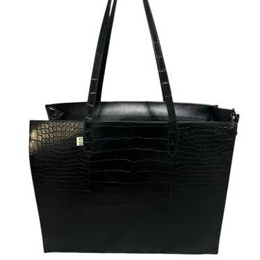 Beis Large Work Tote in Black Croc - image 1