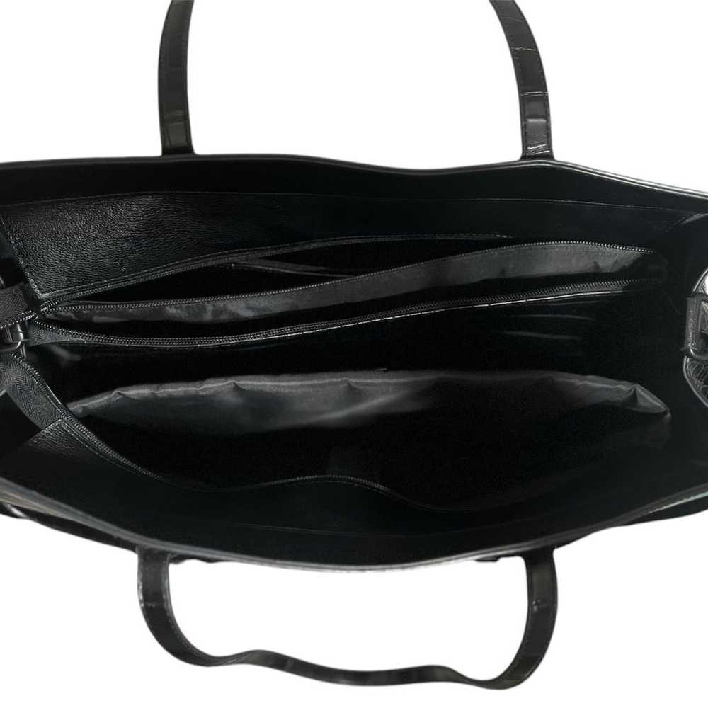 Beis Large Work Tote in Black Croc - image 4