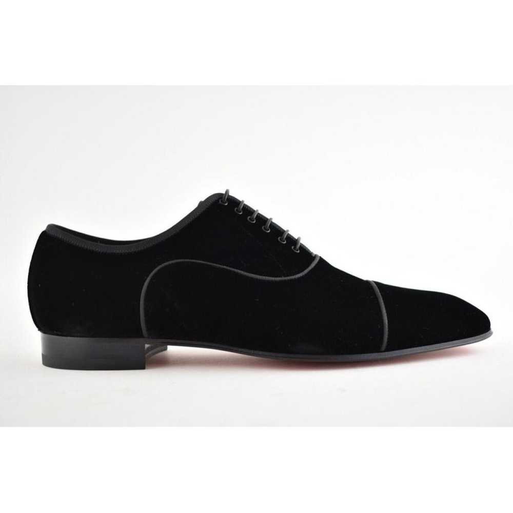 Christian Louboutin Velvet lace ups - image 12