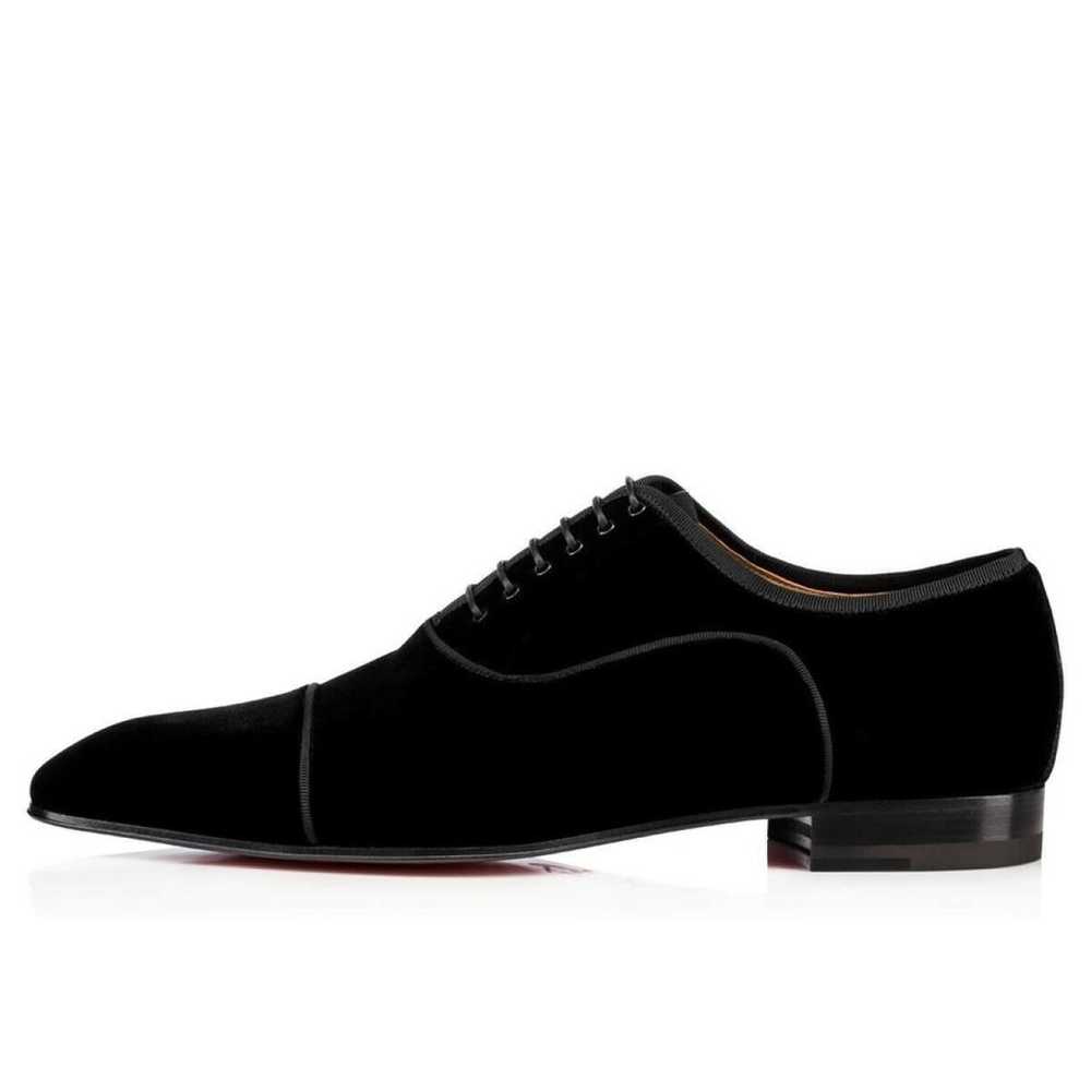 Christian Louboutin Velvet lace ups - image 2