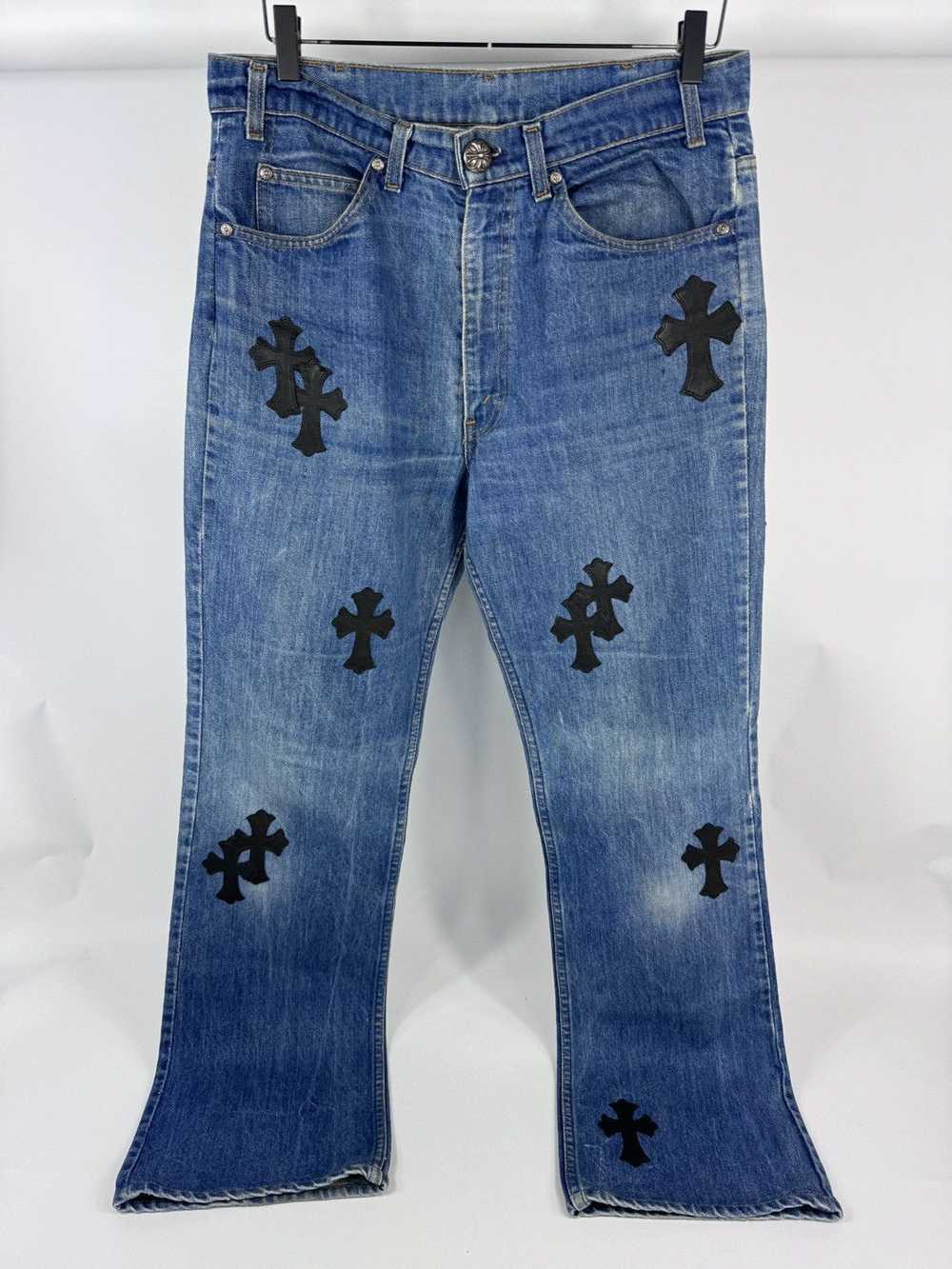 Chrome Hearts × Levi's LEATHER CROSS PATCH DENIM … - image 1